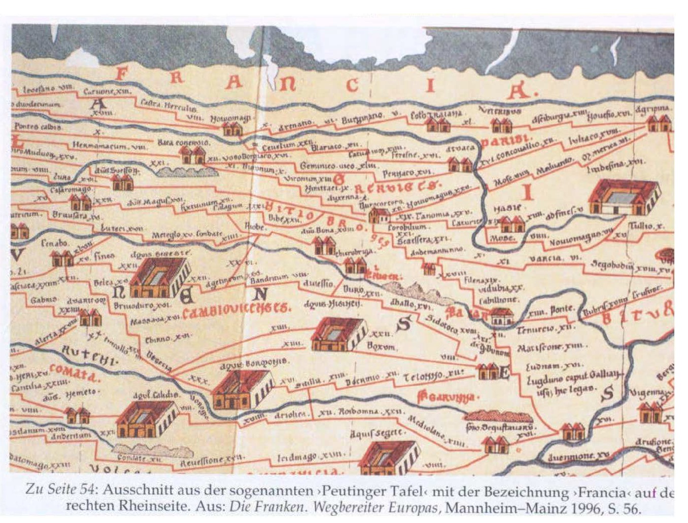Celtes: FAKE-Karte-vom FAKE-R�mischen
                    Reich, 1500 ca.