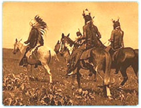 Nativi nelle pianure
                ("USA"): Nativi Crow a cavallo