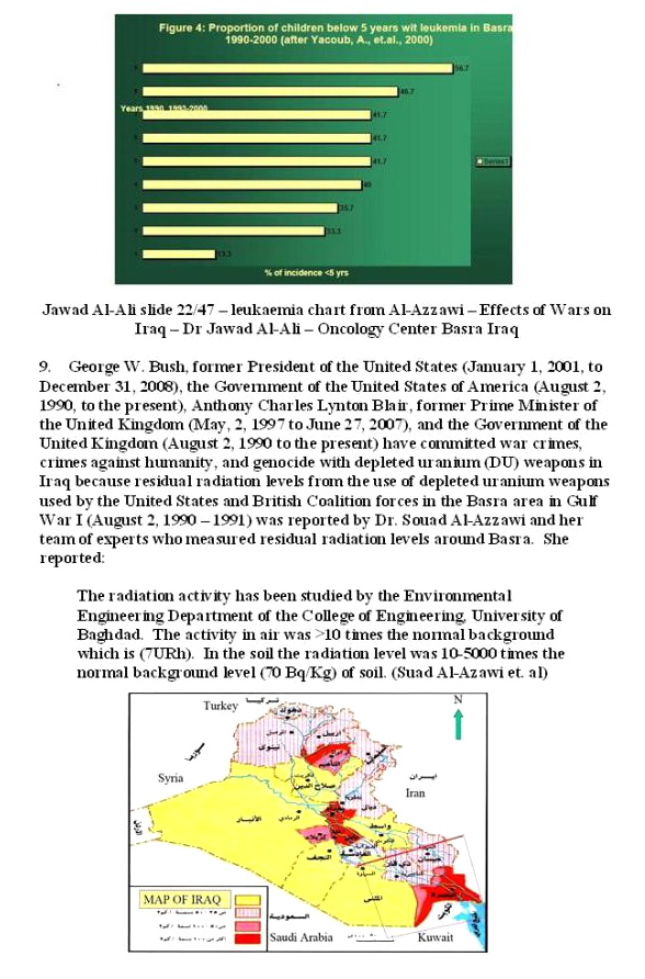 Urteil von Kuala Lumpur gegen Bush
                              und Blair wegen Uraniummunition 06
