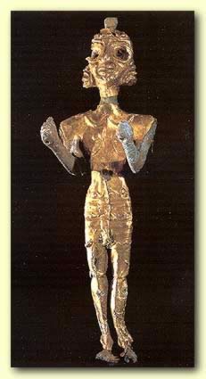 Figurine of Baal made of gold Figurine of Baal made of
gold