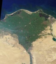 Nile Delta of
today: only 2 arms have left, and Suez
Channel Nile Delta of today: only 2 arms have
left, and Suez Channel