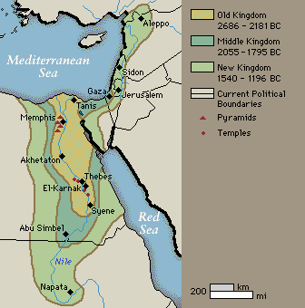 Map: Egyptian Empires