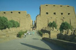 Amun-temple in Karnak, outer front