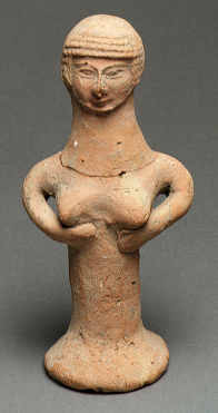 Astarte-Figurine: Brüste in den Händen 3,
Fund in Lachisch / Lachish Astarte-Figurine: Brüste in den Händen 3,
Fund in Lachisch / Lachish