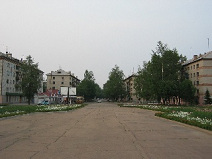 Wohnbezirk von Birobidschan, 2004
                          ca.