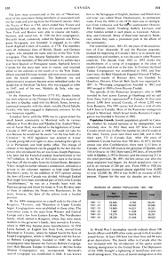 Encyclopaedia Judaica 1971: Canada,
                            vol. 5, col. 103-104