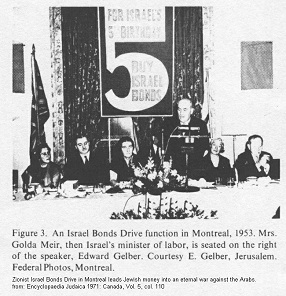 Encyclopaedia Judaica 1971:
                              Canada, vol. 5, col. 110, purchase Israel
                              bonds, anniversary 5 years of Herzl
                              Israel