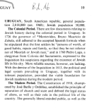 Encyclopaedia Judaica 1971: Uruguay,
                              vol. 16, col. 10