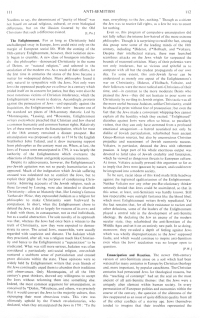 Encyclopaedia Judaica (1971):
                          Anti-Semitism, vol. 3, col. 111-112