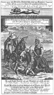 Encyclopaedia Judaica (1971):
                          Anti-Semitism, vol. 3, col. 119-120,
                          allegation having killed a
                          "Christian" child, in combination
                          with the Jewish sow