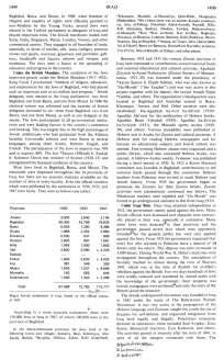 Encyclopaedia Judaica 1971: Iraq, vol. 8,
                          col. 1449-1450