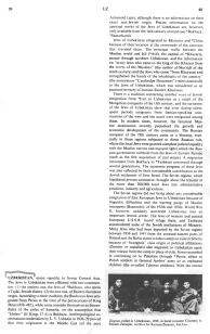 Encyclopaedia Judaica 1971: Uzbekistan,
                          vol. 16, col. 39-40