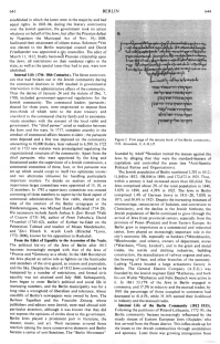 Encyclopaedia Judaica (1971): Berlin, vol. 4,
                      col. 643-644