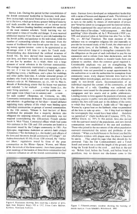 Encyclopaedia Judaica (1971):
                              Germany, vol. 7, col. 465-466