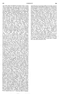 Encyclopaedia Judaica (1971): Germany,
                          vol. 7, col. 503-504