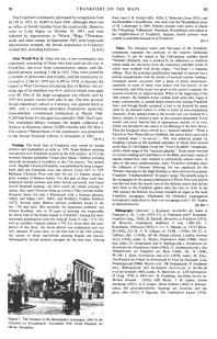 Encyclopaedia Judaica (1971): Frankfort
                          on the Main, vol. 7, col. 91-92