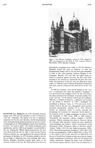 Encyclopaedia Judaica (1971): Hanover, vol.
                      7, col. 1277-1278