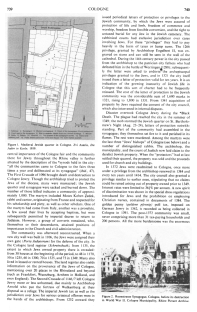 Encyclopaedia Judaica (1971): Cologne,
                          vol. 5, col. 739-740