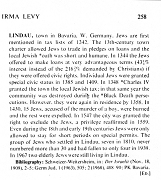 Encyclopaedia Judaica (1971): Jews in
                          Lindau, vol. 11, col. 258