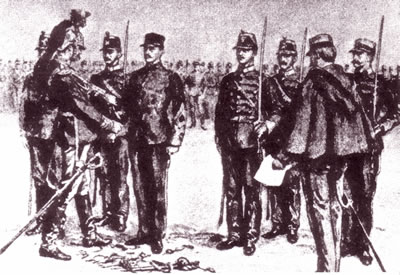 Dreyfus is
                          degraded in a public degrading ceremony (01)