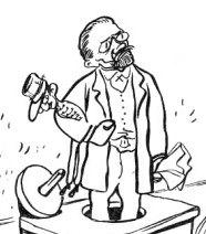 Cartoon of
                Caran d'Ache: Zola coming with Dreyfus out of a well:
                The truth is coming out