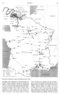 Encyclopaedia Judaica (1971): France, vol. 7,
                    col. 11-12