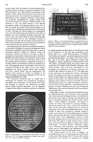 Encyclopaedia Judaica: Jews in England,
                            vol.6, col. 753-754
