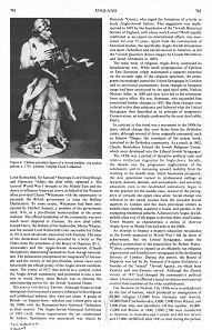 Encyclopaedia Judaica: Jews in England,
                          vol.6, col. 761-762