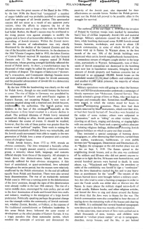 Encyclopaedia Judaica (1971): Poland, vol.
                        13, col. 751-752