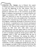 Encyclopaedia Judaica (1971): Gniezno
                          (Gnesen), vol. 7, col. 636