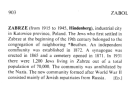 Encyclopaedia Judaica (1971): Zabrze, vol.
                        16, col. 903