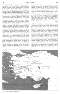 Encyclopaedia Judaica (1971): Asia Minor, vol.
                    3, col. 747-748