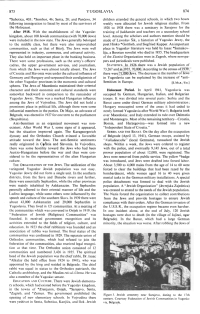 Encyclopaedia Judaica (1971): Yugoslavia, vol.
                    16, col. 873-874