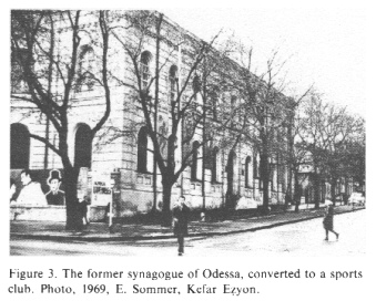 Encyclopaedia Judaica (1971): Odessa, vol.12,
                  col.1324, former synagogue is sports hall