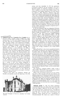 Encyclopaedia Judaica (1971): Jews in
                          Czernovtsy, vol. 5, col. 393-394