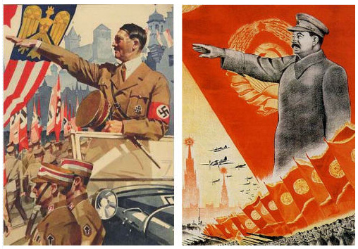 Hitler salute
              and Stalin salute were exactly the same gesture...