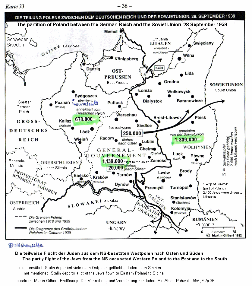 Judentum: Flucht von
                        West- nach Ostpolen 1939