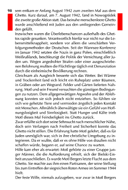 Nechama Tec: Buch: Bewaffneter Widerstand,
                        S. 98