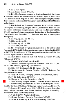 Yehuda Bauer, Buch "My Brother's Keeper. History
              of the American Jewish Joint Distribution Committee
              1929-1939", Seite 331