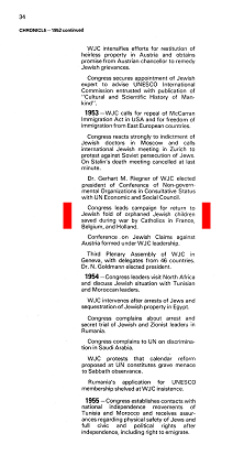 WJC, Brosch�re: 40 Years in Action, Seite
                        34