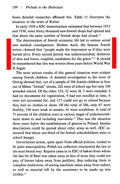 Yehuda Bauer, Buch "My Brother's
                          Keeper. History of the American Jewish Joint
                          Distribution Committee 1929-1939", Seite
                          189