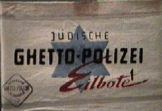 Armband of the Jewish ghetto police
                        (German: J�dische Ghetto-Polizei)