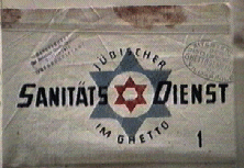 Armband of the Jewish ghetto medical
                        service (German: J�discher
                        Ghetto-Sanit�tsdienst)
