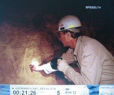 Doggerwerk bei
                          Hersbruck 11: Sprengloch mit Sprengladung