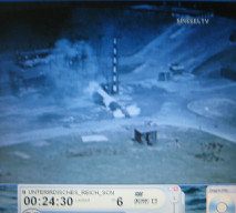 Rakete V2,
                          Fehlversuch 03, die Rakete schl�gt auf dem
                          Boden auf