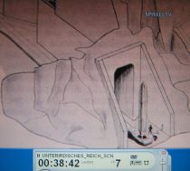 Abschussrampenbunker Vizernes 04, Plan
                          des Durchgangs zur Abschussbasis