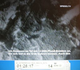 Obersalzberg-Berghof 41, US-Film,
                          Explosion