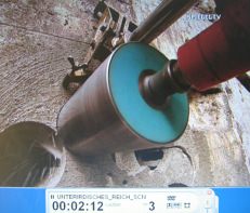 Der
                          Tunnelstolleneingang in Oberammergau wird
                          aufgebohrt 02