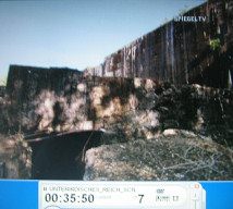 Abschussrampenbunker in
                        Watten 02, Betondecke 01