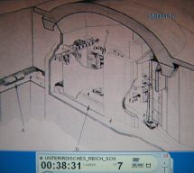 Abschussrampenbunker Vizernes 03, Plan
                          der Halle